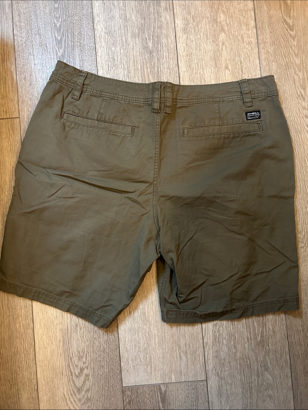Men's O’Neill Olive Green Casual Chino Shorts - Picture 8 of 9